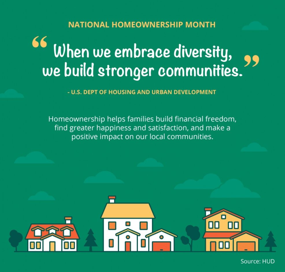 National Homeownership Month